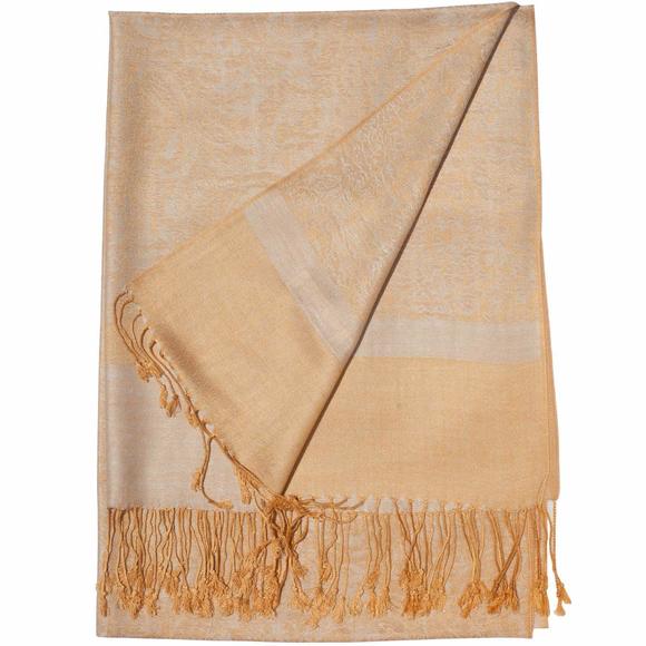 Paisley Scarf Shawl Jacquard Wrap Stole Two Tones Vintage Soft Lightweight🫵 - Picture 7 of 8